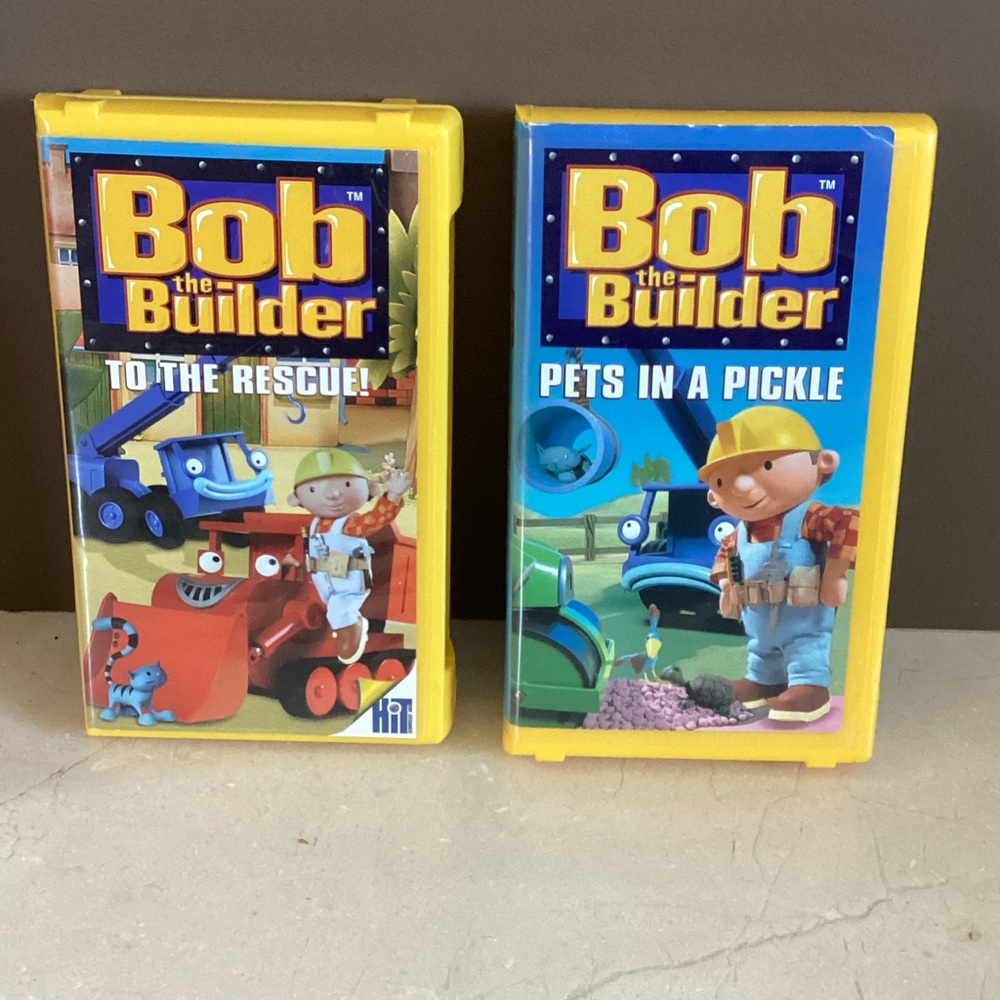 Bob the Builder VHS 90s Pet in a Pickle & To the Rescue